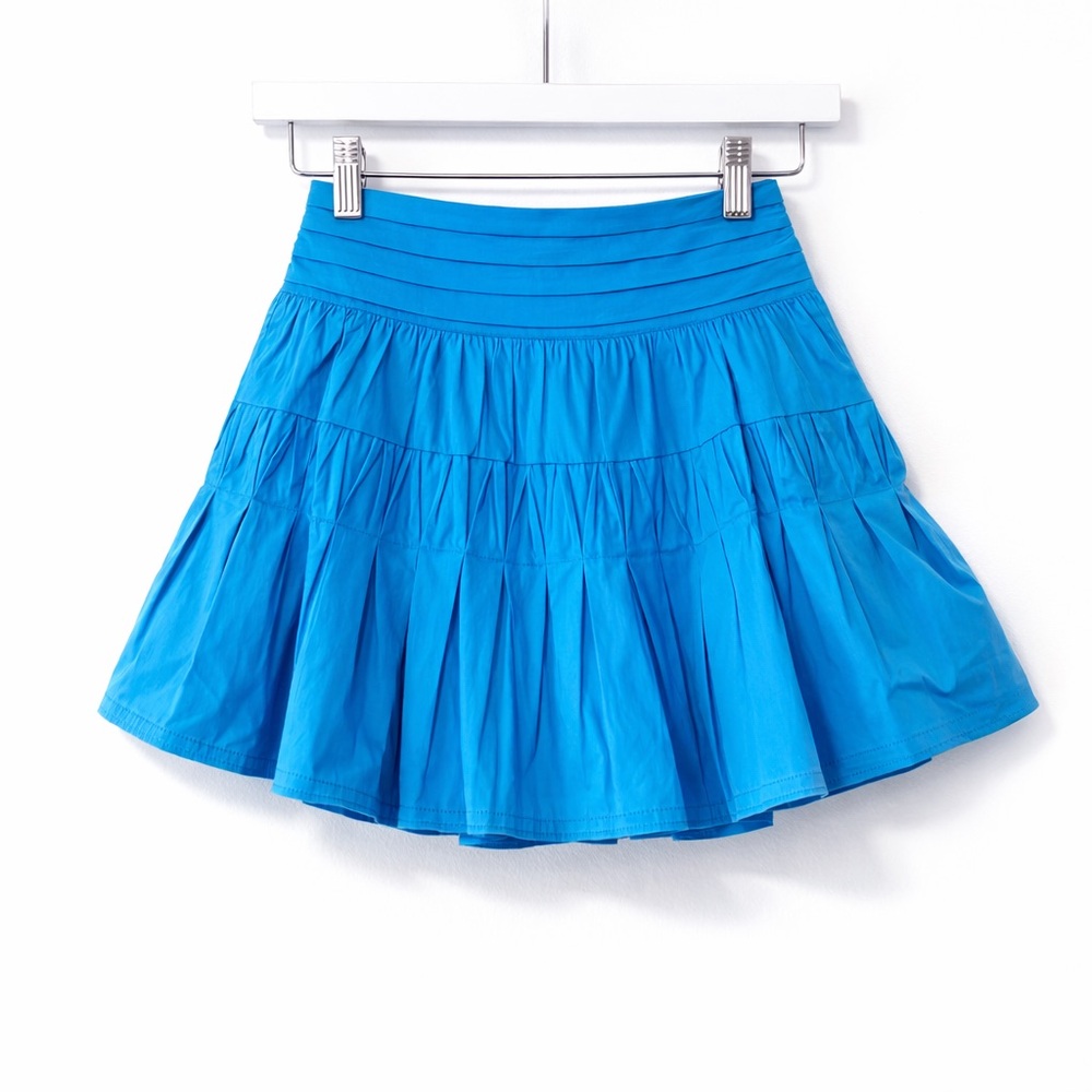 Ramy Brook Size‎ Medium Lake Blue Kimmy Skirt Preppy Summer